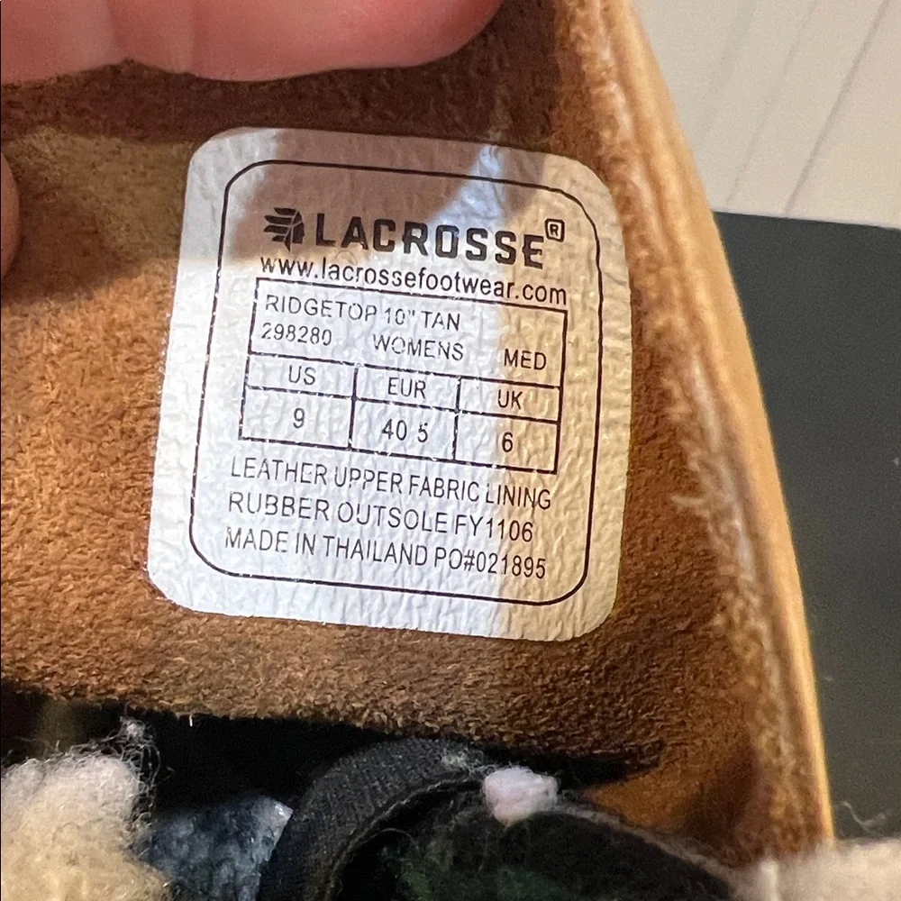 LaCrosse Insulated Boots Size 9 steel shank women’s - Picture 7 of 8